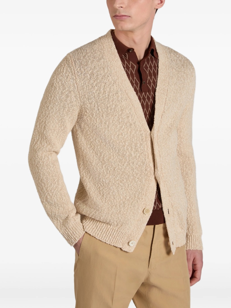 Cardigan SLOWEAR ZANONE neutru - Img 3