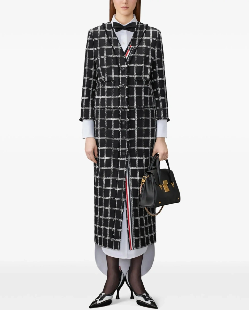 Cardigan Thom Browne negru din tweed - Img 4