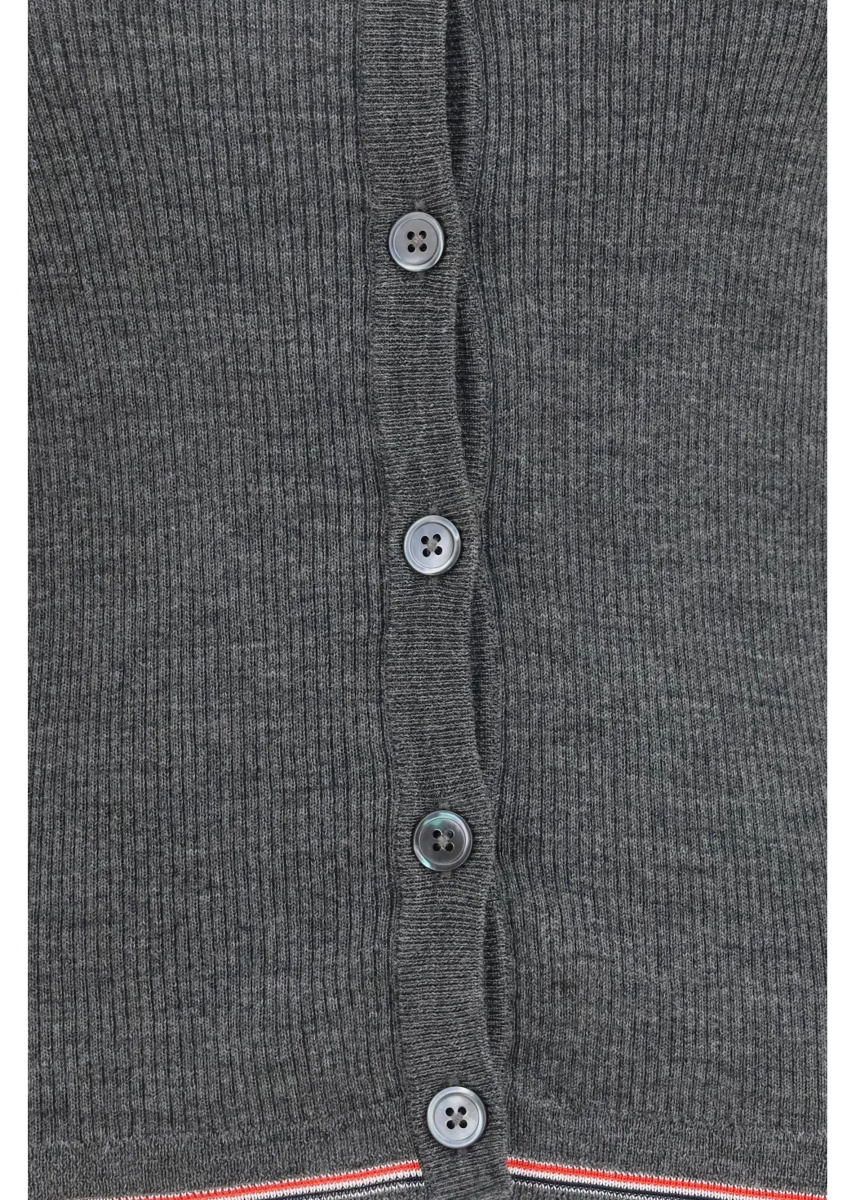 Cardigane Ribbed merino wool Cardigan - Img 3