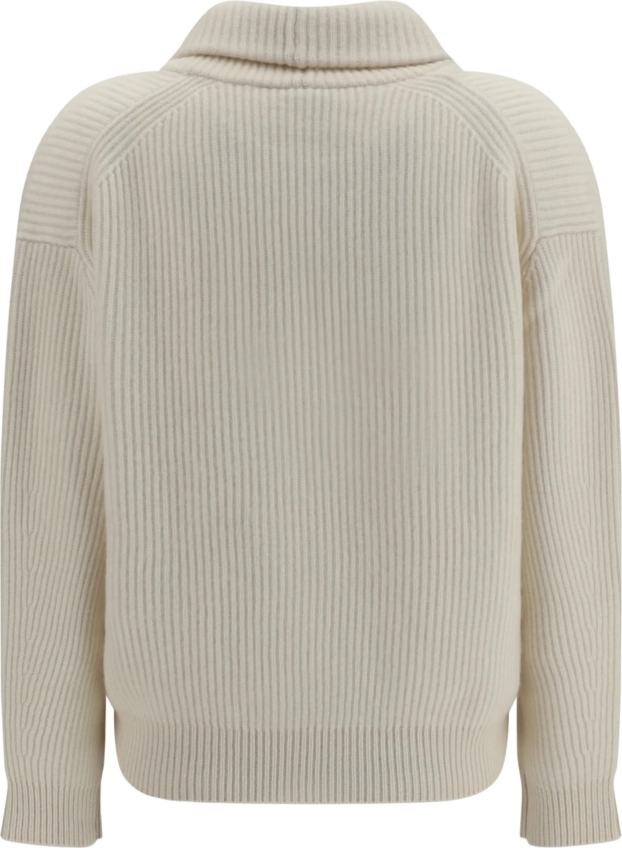 Cardigane Wool and cashmere english rib Cardigan - Img 2