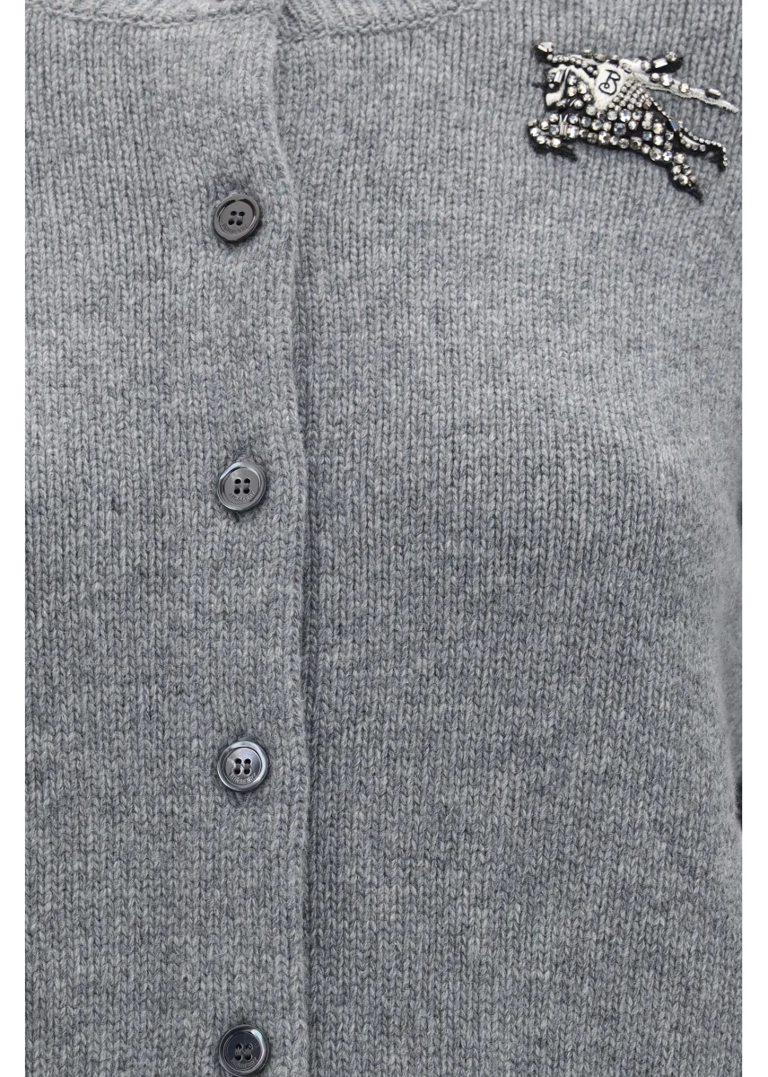 Cardigane Wool and cashmere Equestrian Knight logo Cardigan - Img 3