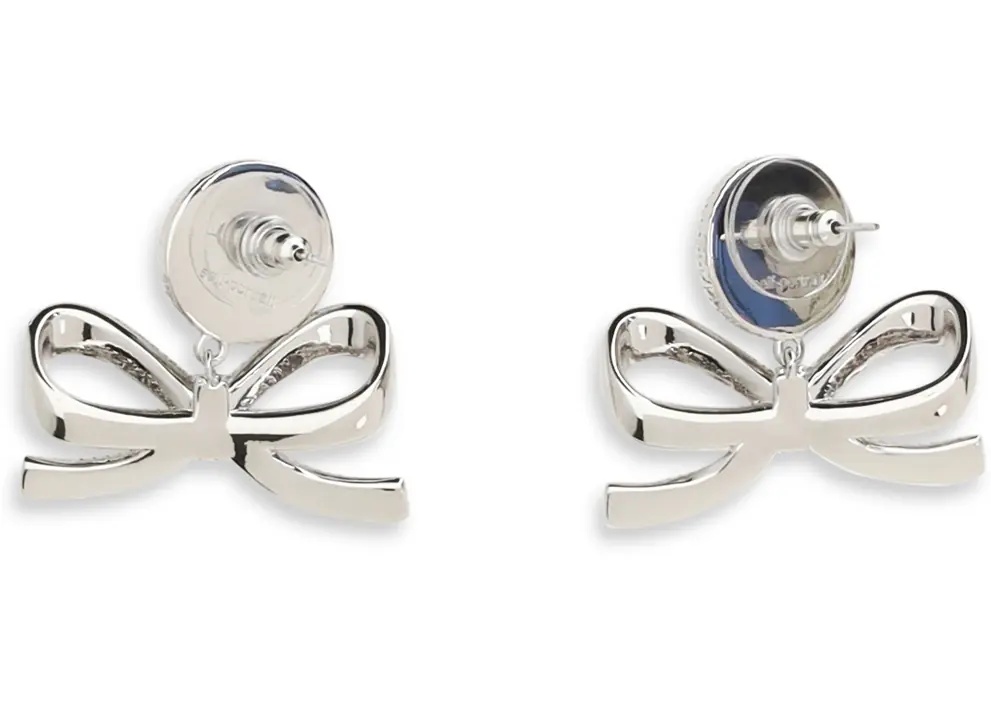 Cercei Pearl bow drop Earrings - Img 2