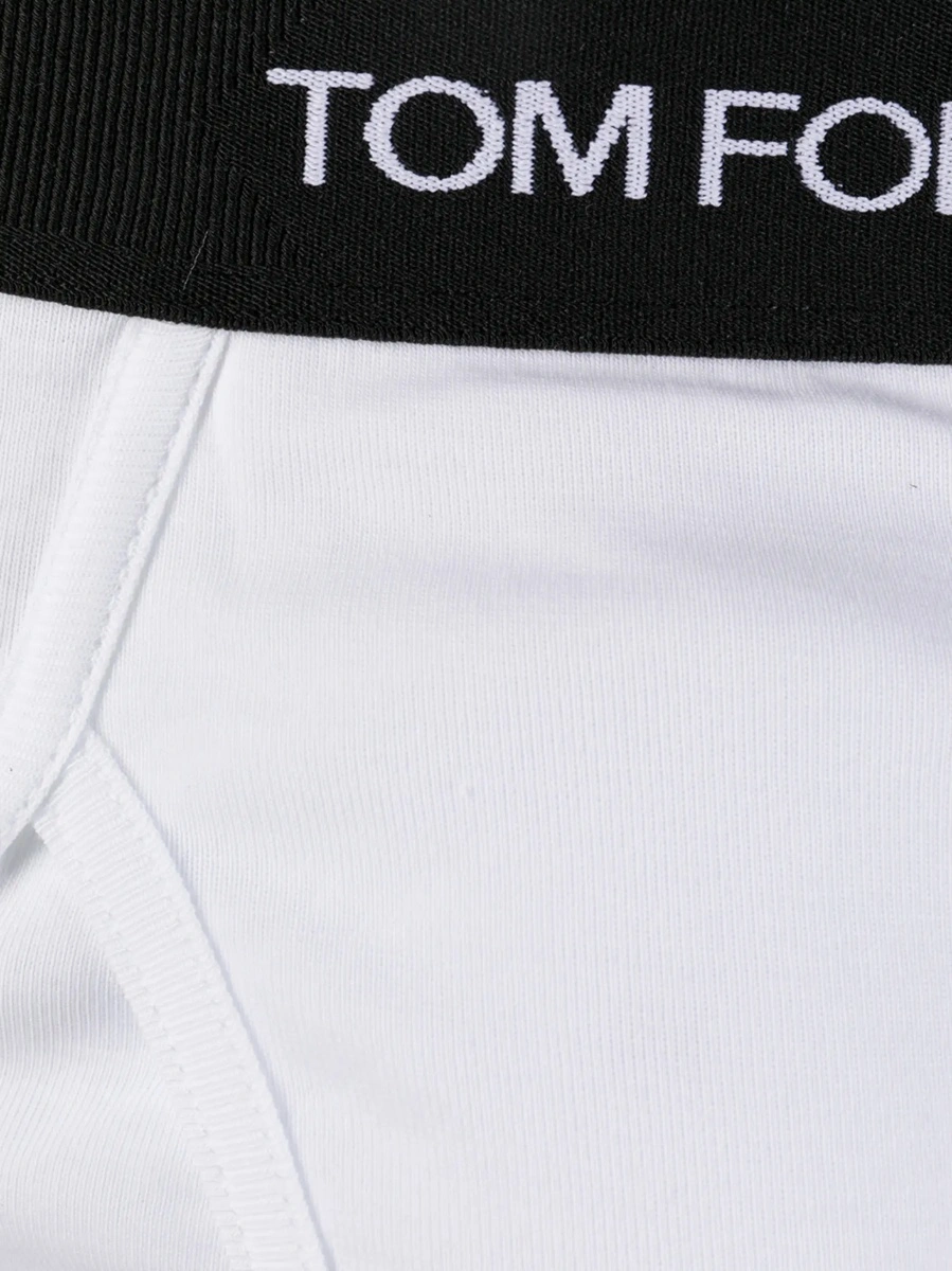 Chiloti White Briefs with Logo in Cotton Man - Img 5