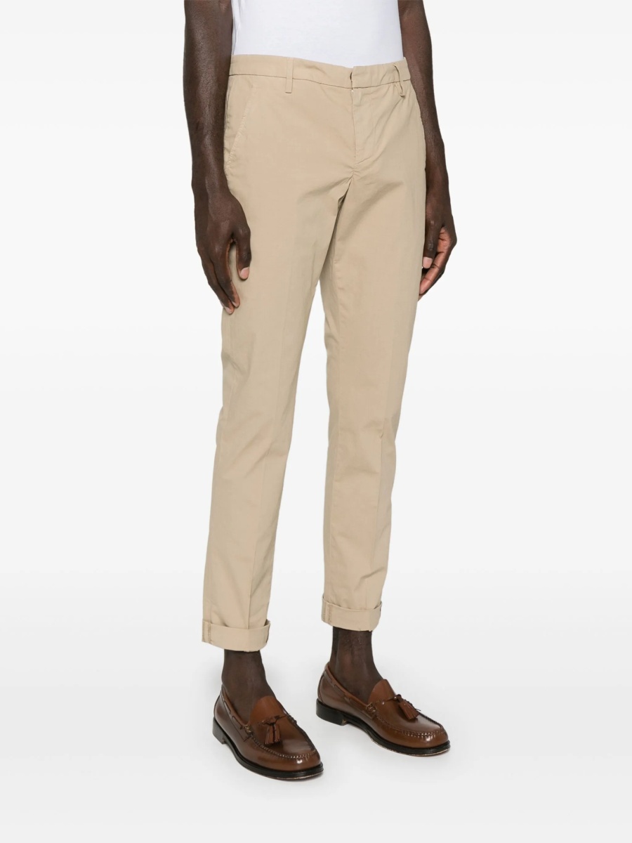 Chinos Dondup neutri din elastan si bumbac - Img 3