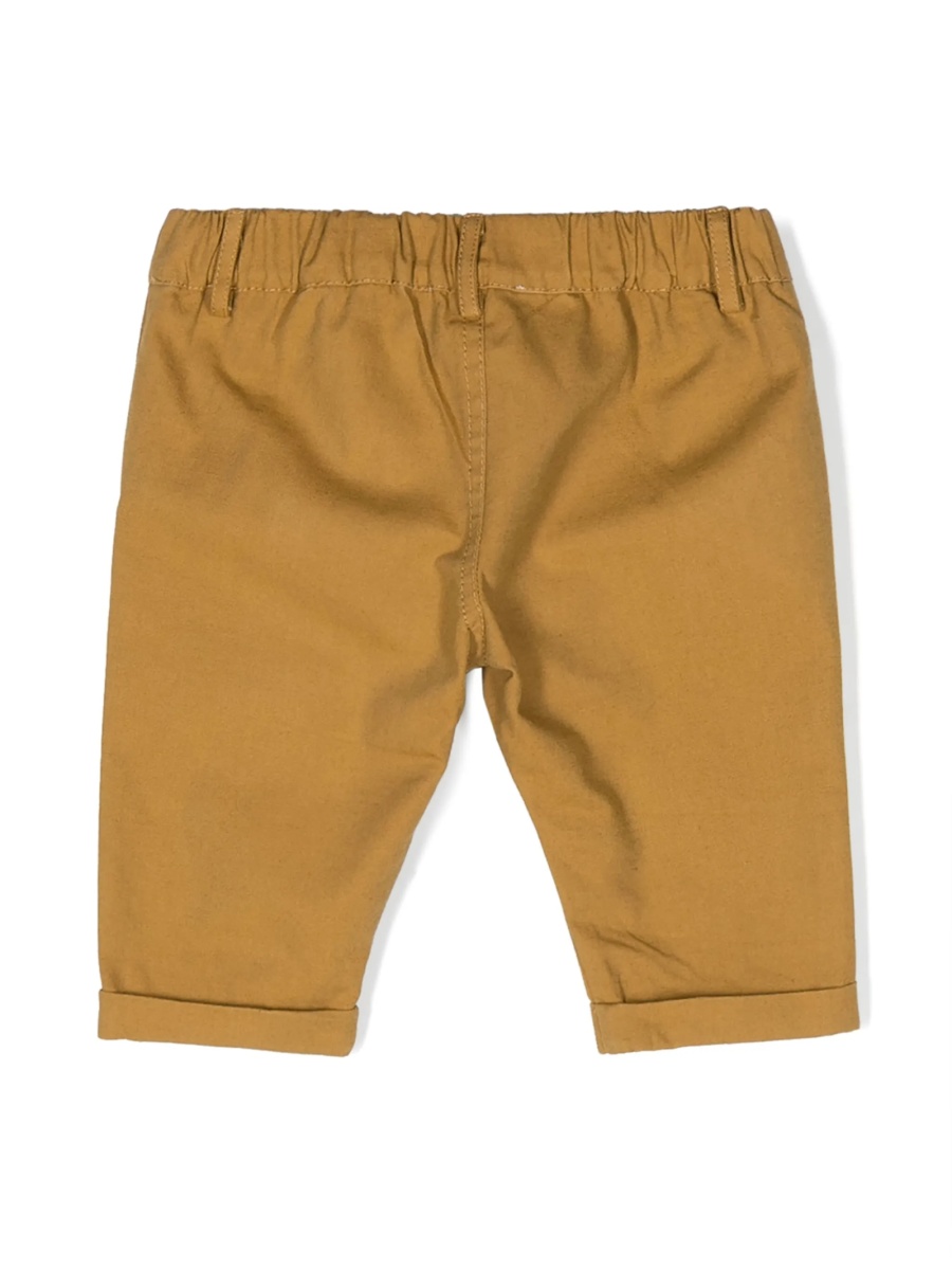Chinos Moschino maro din bumbac si in - Img 2