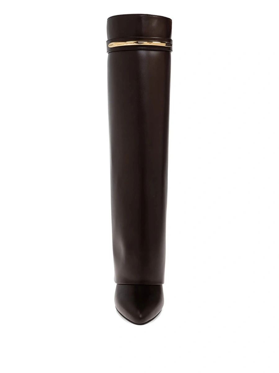 Cizme Givenchy maro din piele - Img 7