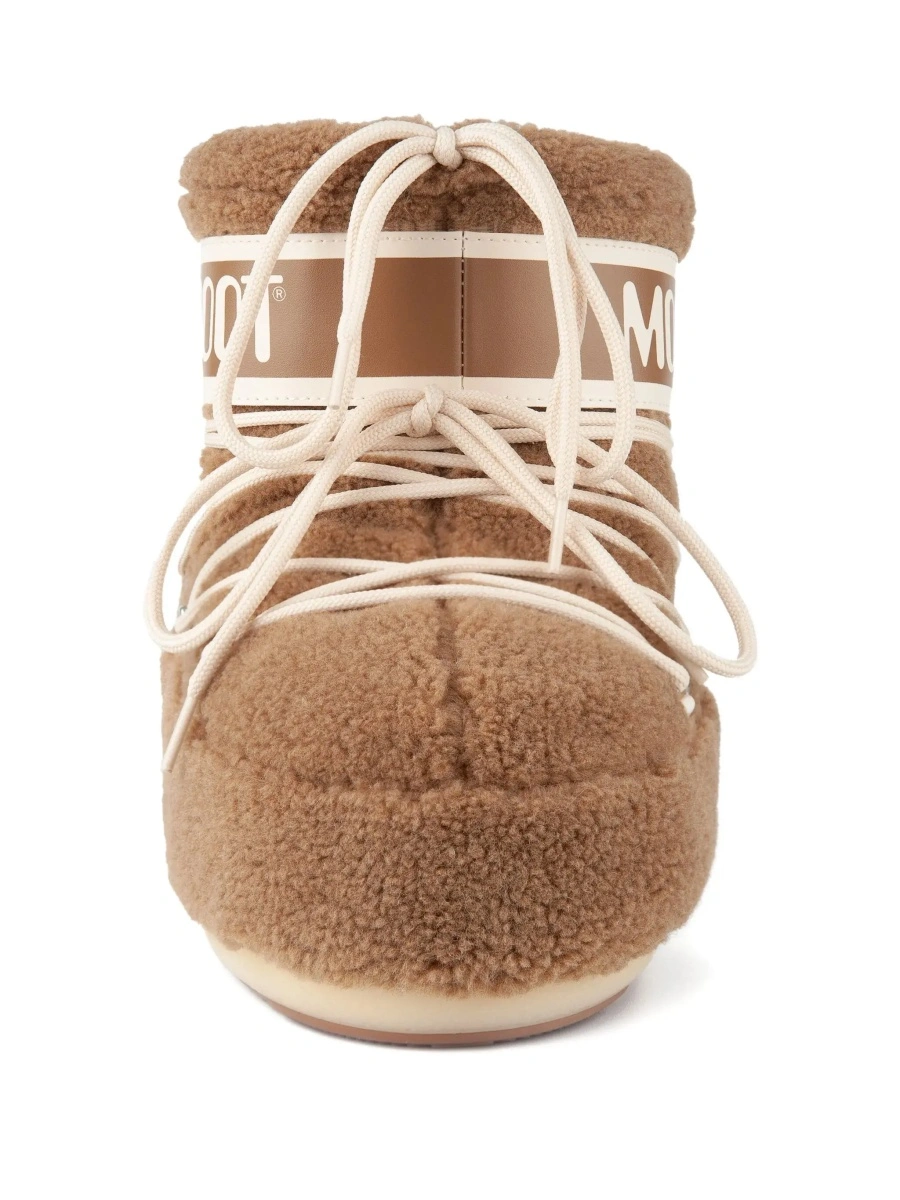 Cizme Moon Boot maro din fleece 'Icon' - Img 7