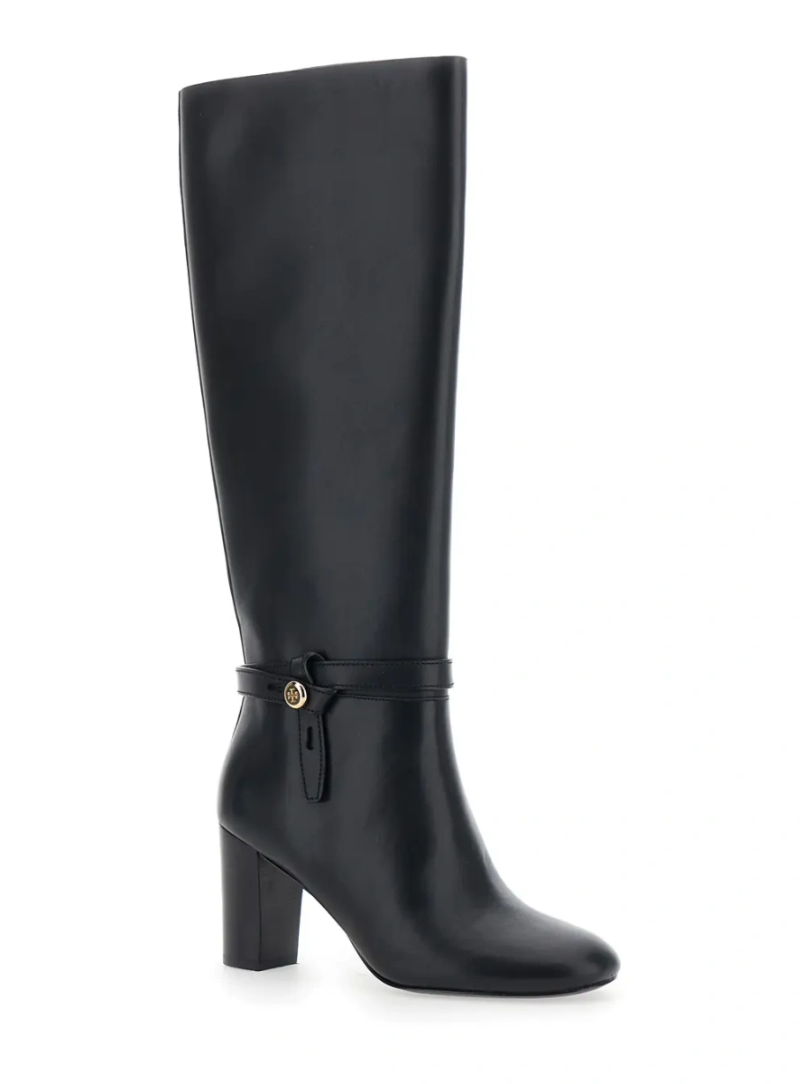 Cizme Tory Burch negre din piele - Img 2
