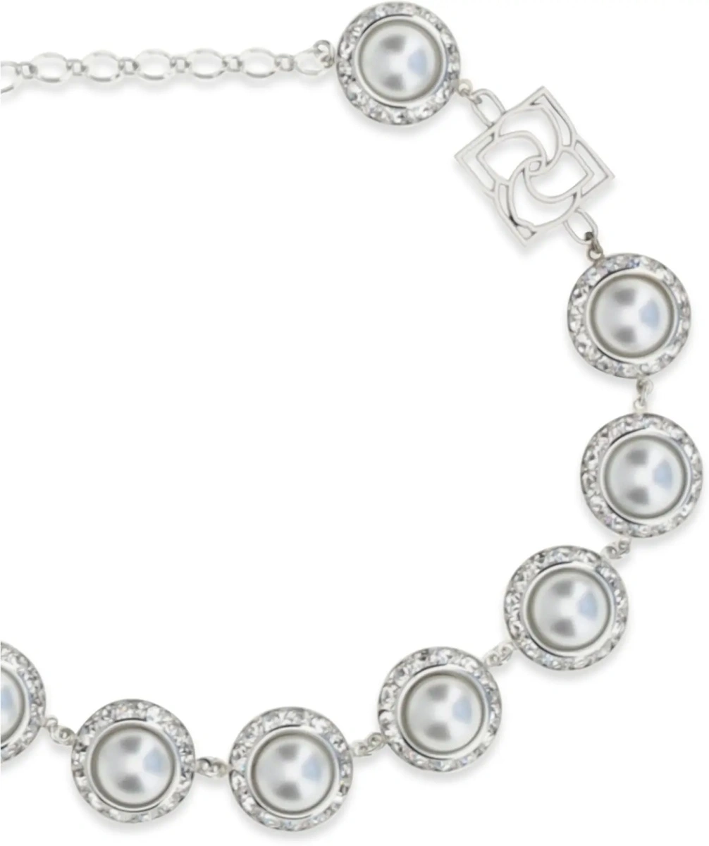 Coliere Pearl and crystal Necklace - Img 3