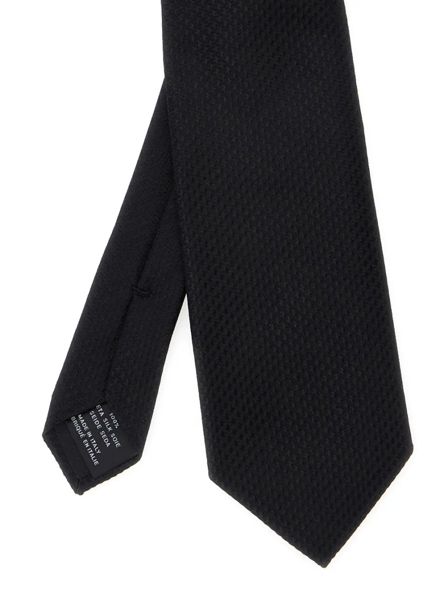 Cravata Tom Ford neagra din matase - Img 2