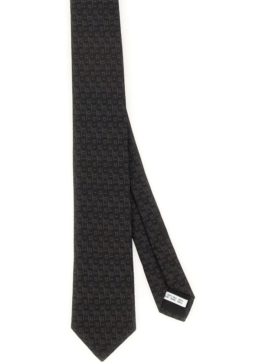 Cravate Gancini Jacquard Tie - Img 4