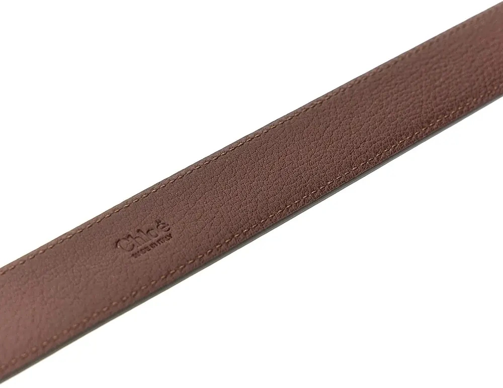 Curea 'Chloé Iconic' grained leather belt - Img 3