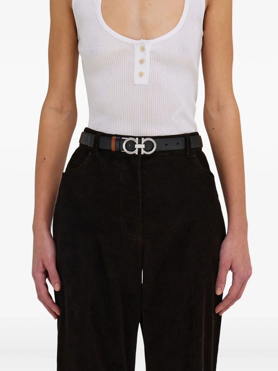 Curea Reversible and adjustable Gancini Belt - Img 5