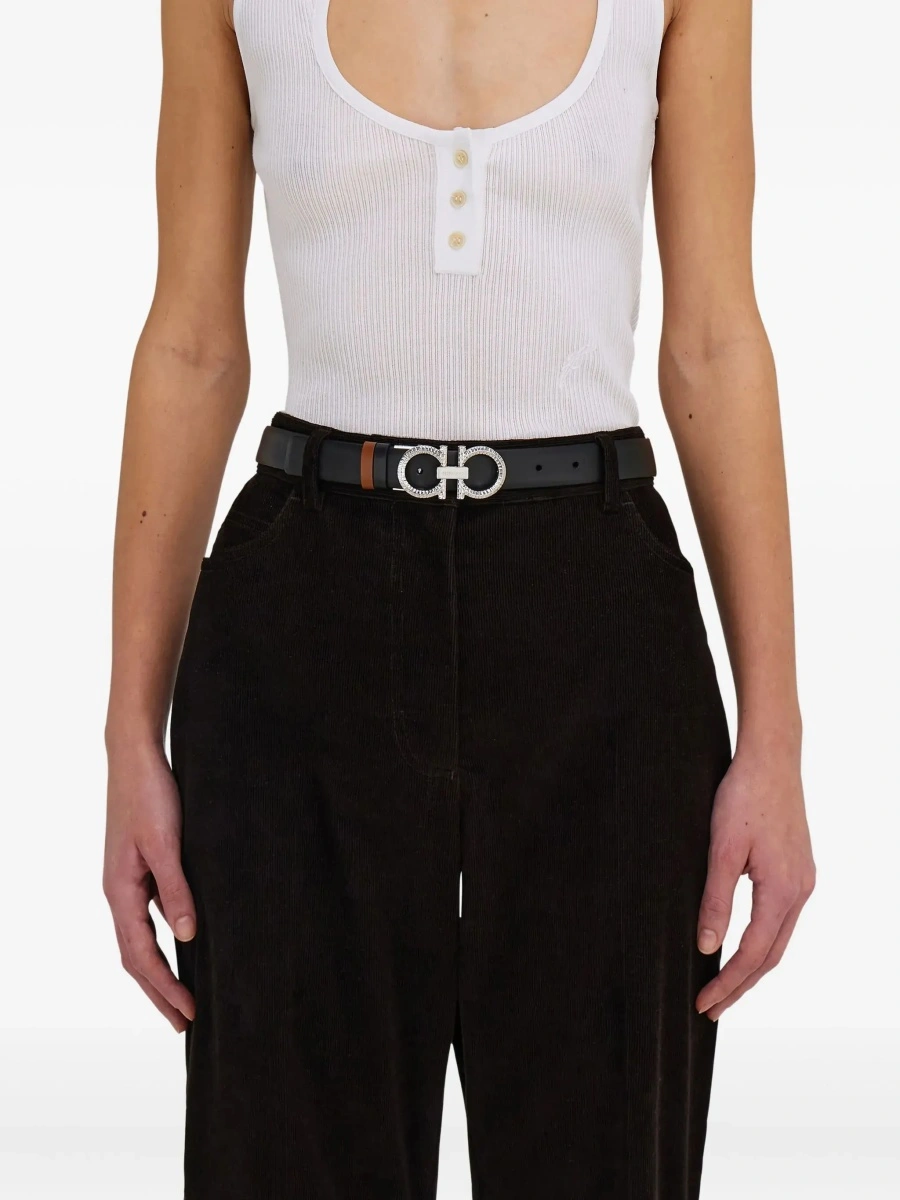 Curea Reversible and adjustable Gancini Belt - Img 5