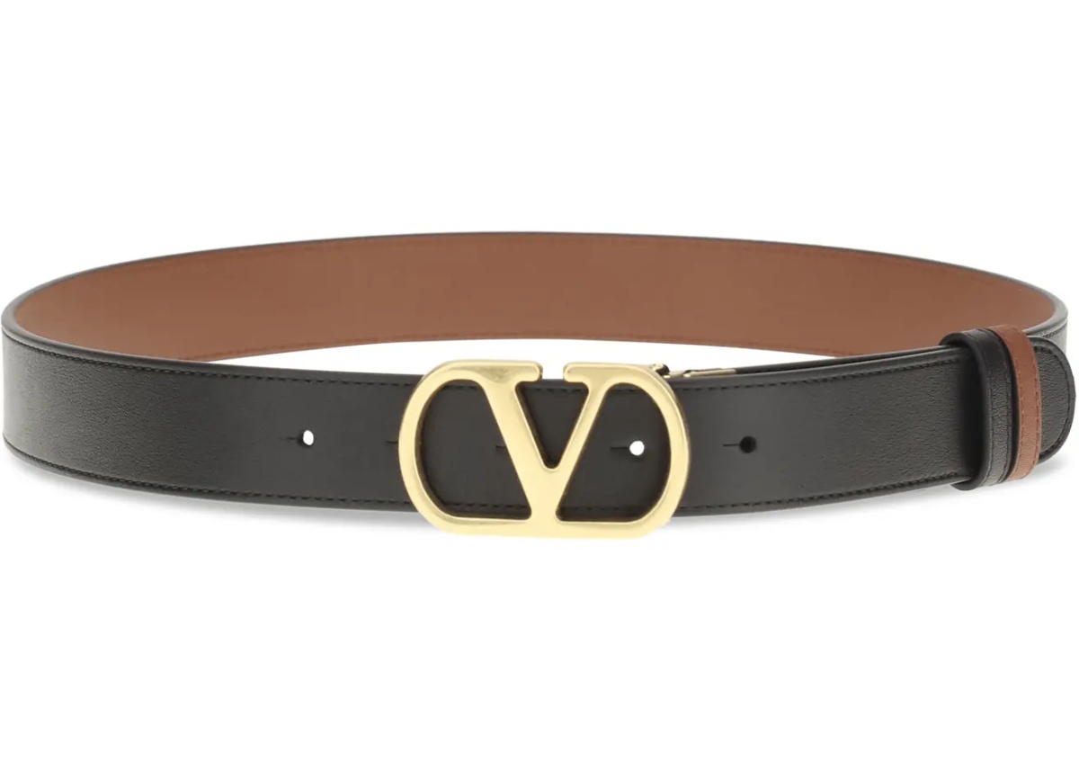 Curea Reversible leather Belt with the VLogo Signature - Img 2
