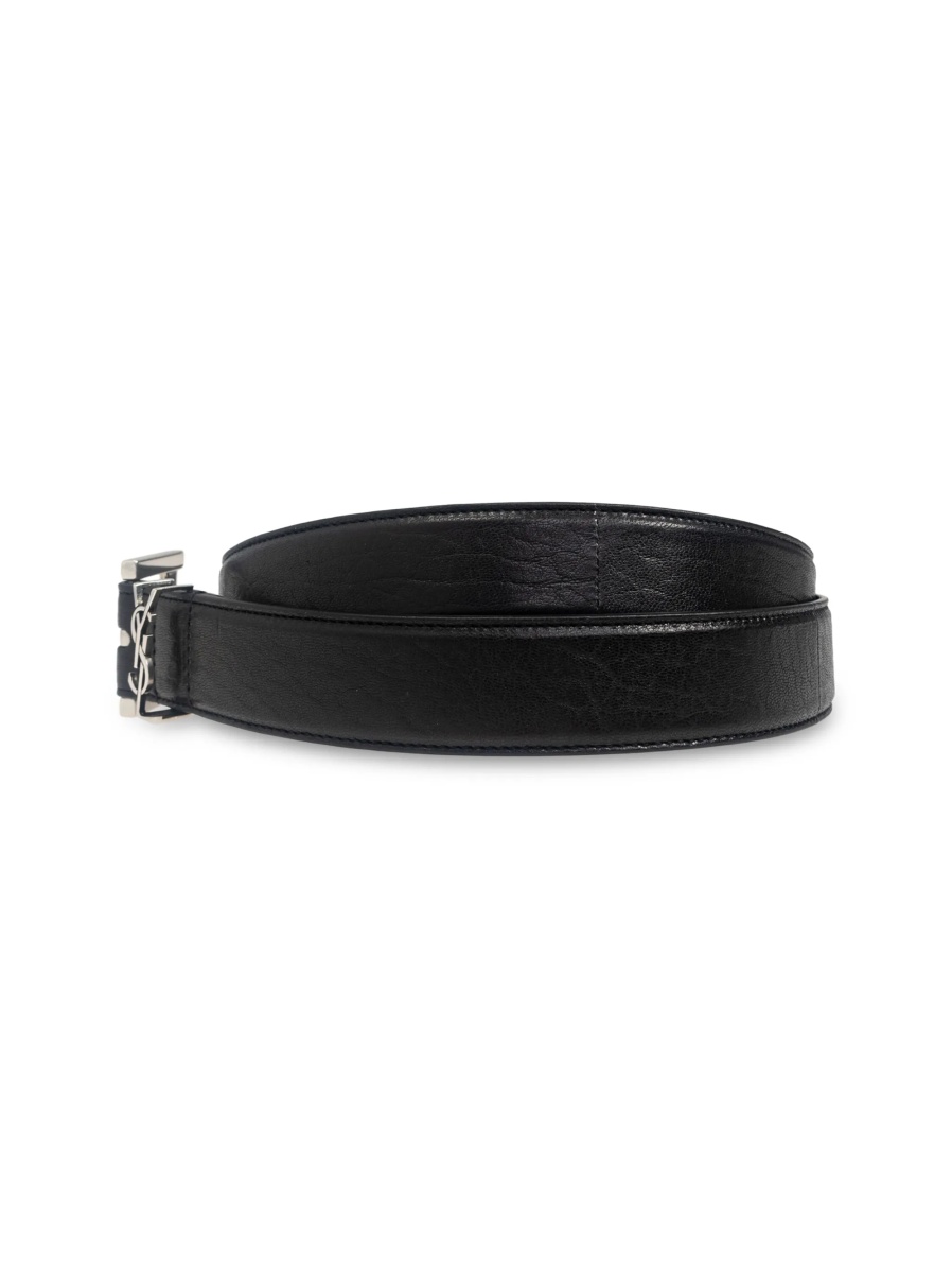 Curea Saint Laurent neagra din piele - Img 3