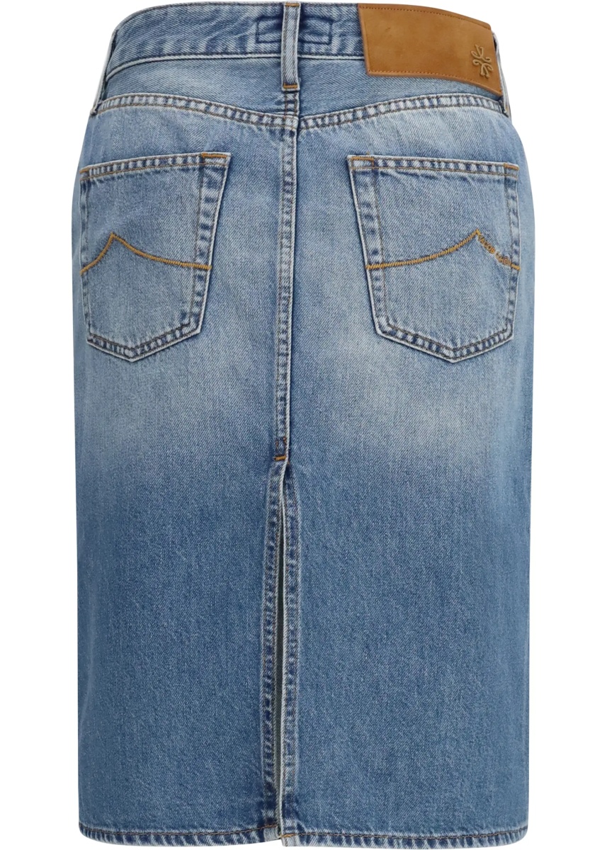 Denim midi Skirt - Img 2