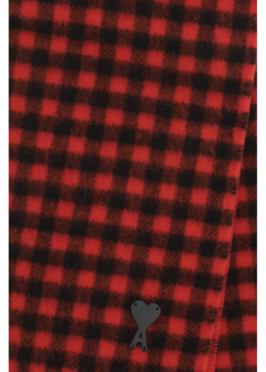 Esarfa Ami de Coeur checked wool Scarf - Img 3