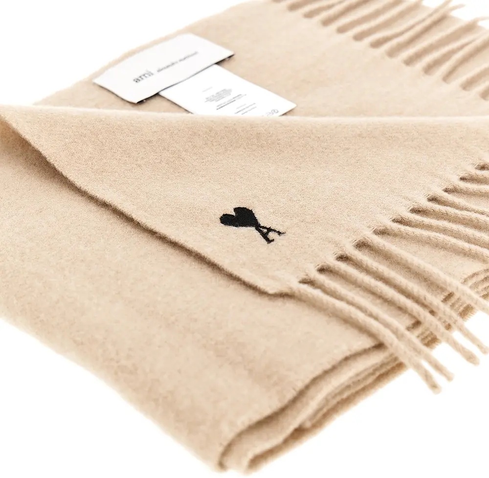 Esarfa Ami de Coeur embroidery wool scarf - Img 3
