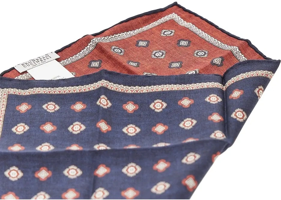 Esarfa Jacquard silk pocket square - Img 2