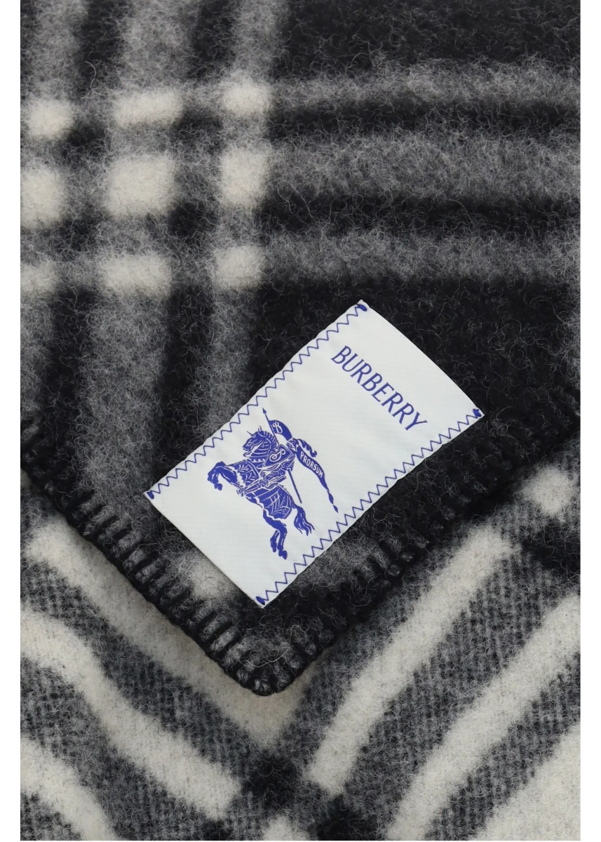 Esarfa Short wool Check Poncho - Img 3