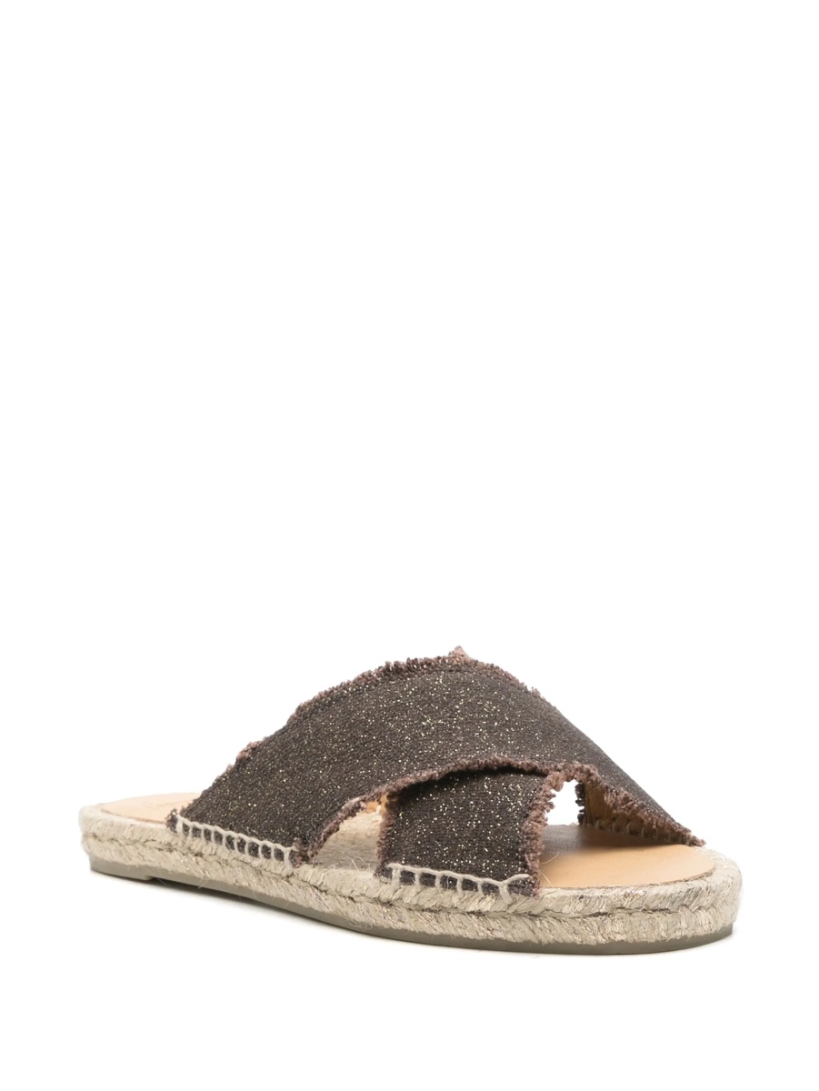 Espadrile CASTAÑER maro din material textil - Img 2