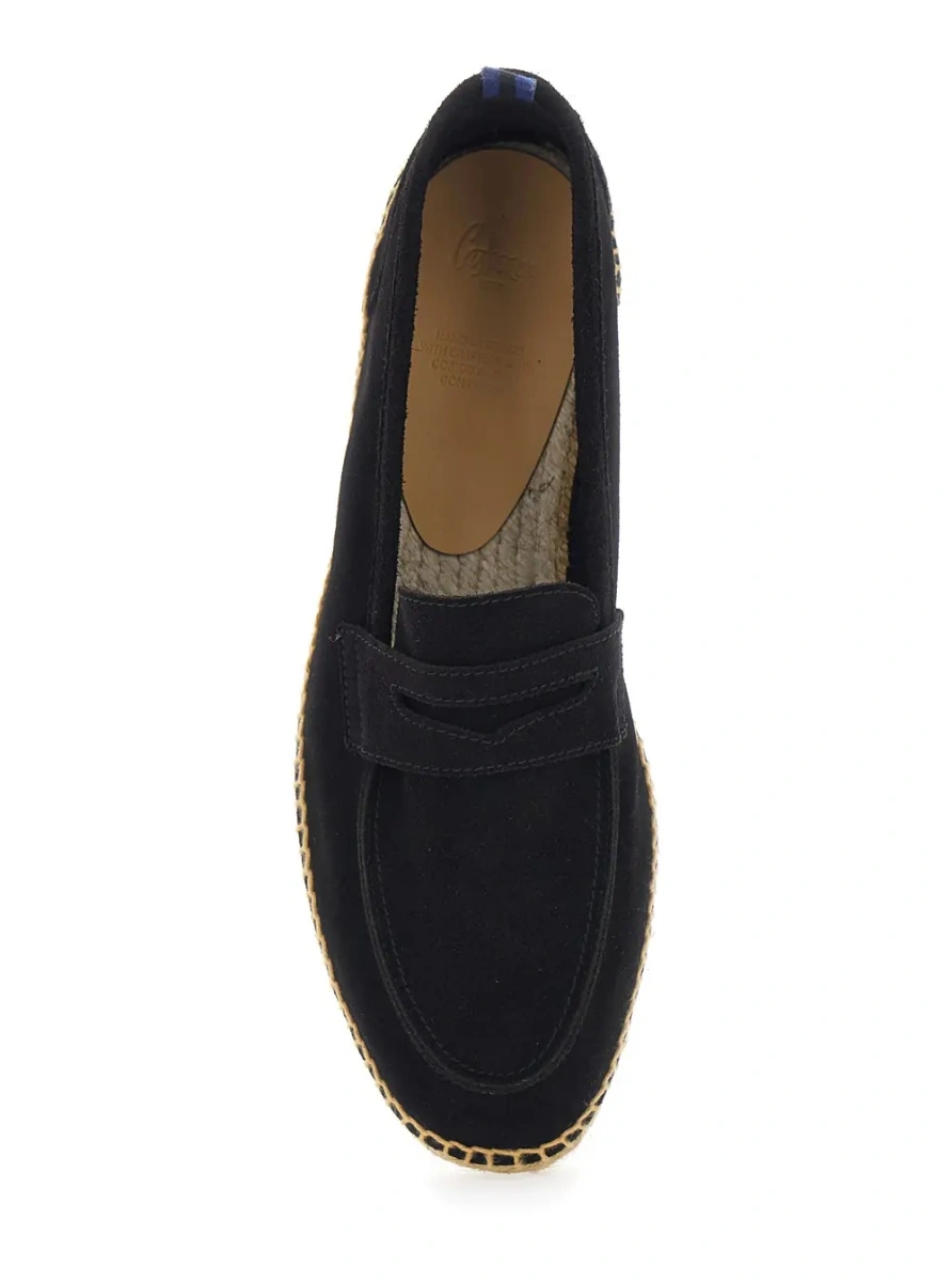 Espadrile CASTAÑER negre din piele intoarsa - Img 3