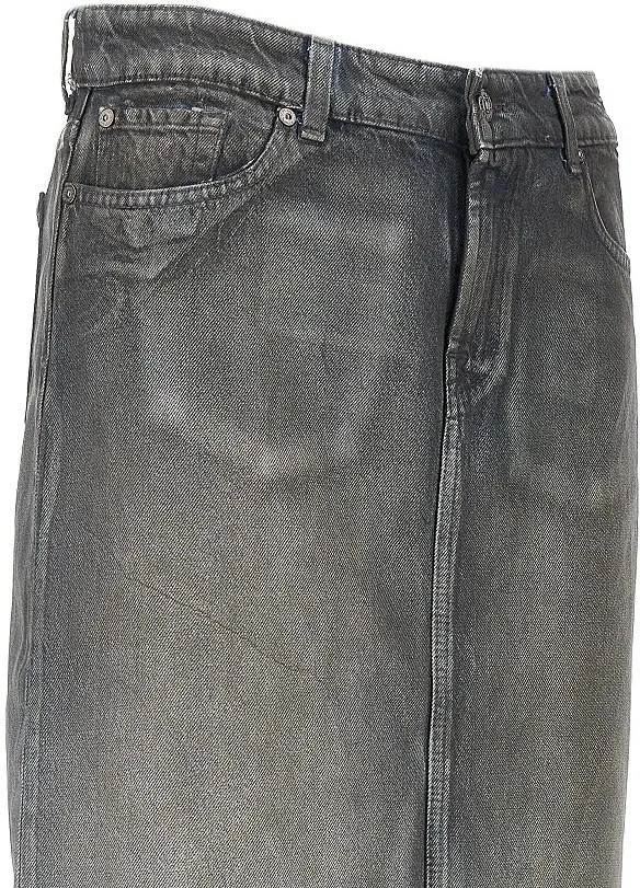 Fusta 7 For All Mankind din denim - Img 2
