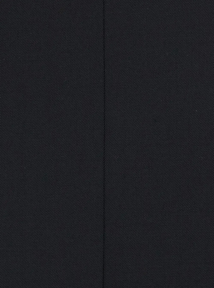 Fusta black Skirt with slit on front and back in Fabric and wool Woman - Img 3