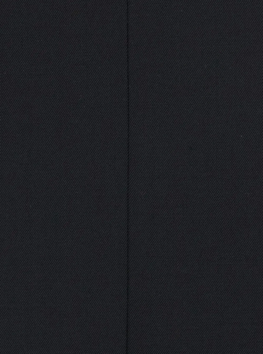 Fusta black Skirt with slit on front and back in Fabric and wool Woman - Img 3