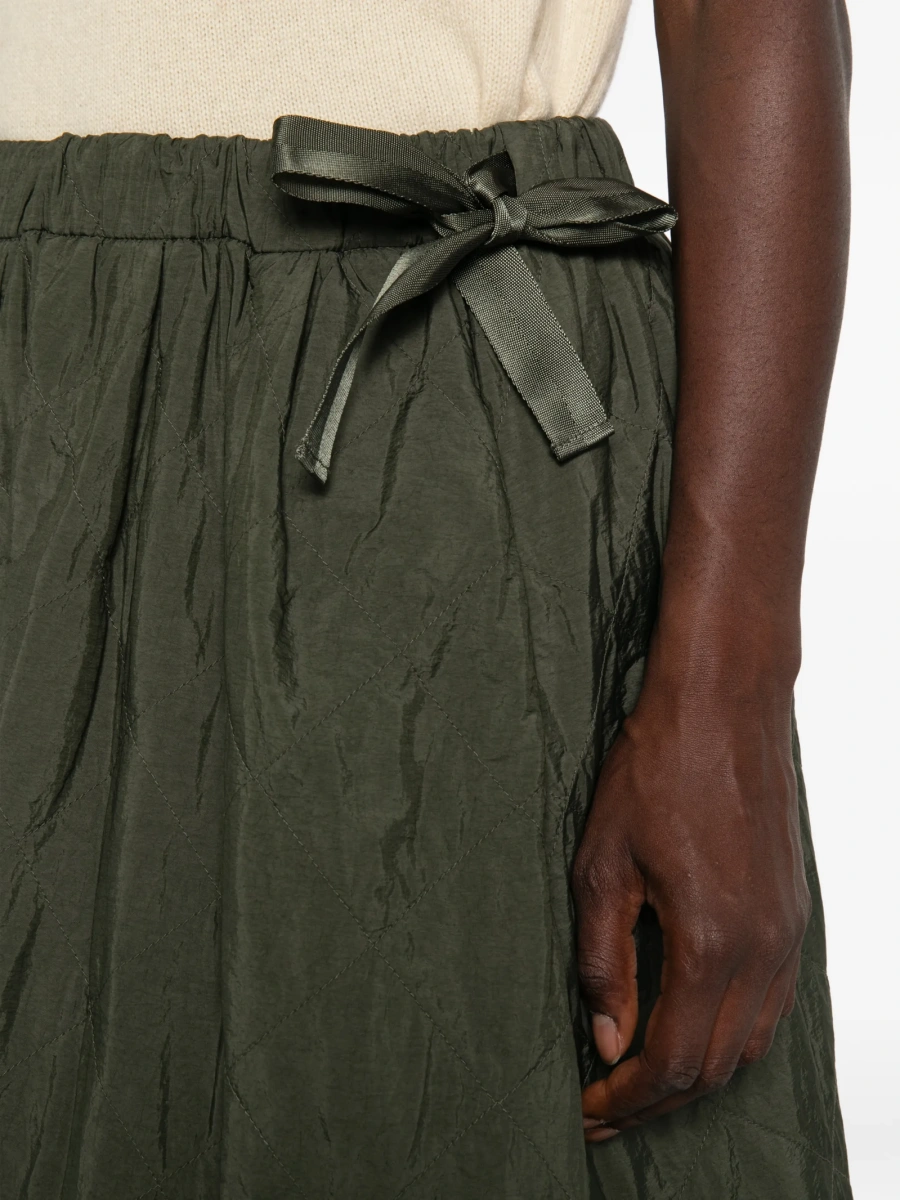 Fusta clos Weekend MaxMara verde din polyester - Img 5