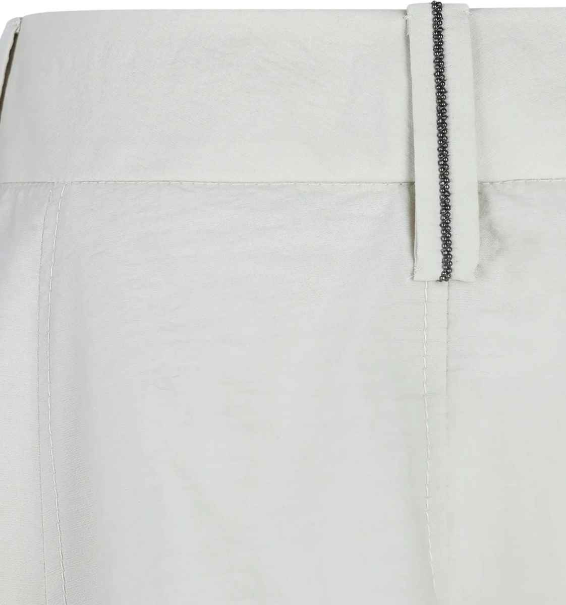 Fusta Cotton poplin Skirt with monili detail - Img 5