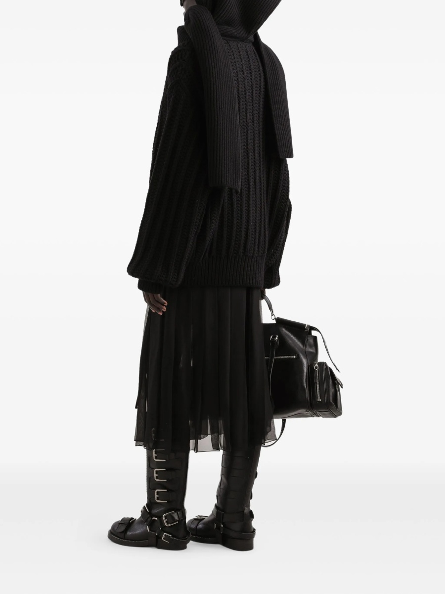 Fusta cu pliuri Dolce &amp; Gabbana neagra - Img 3