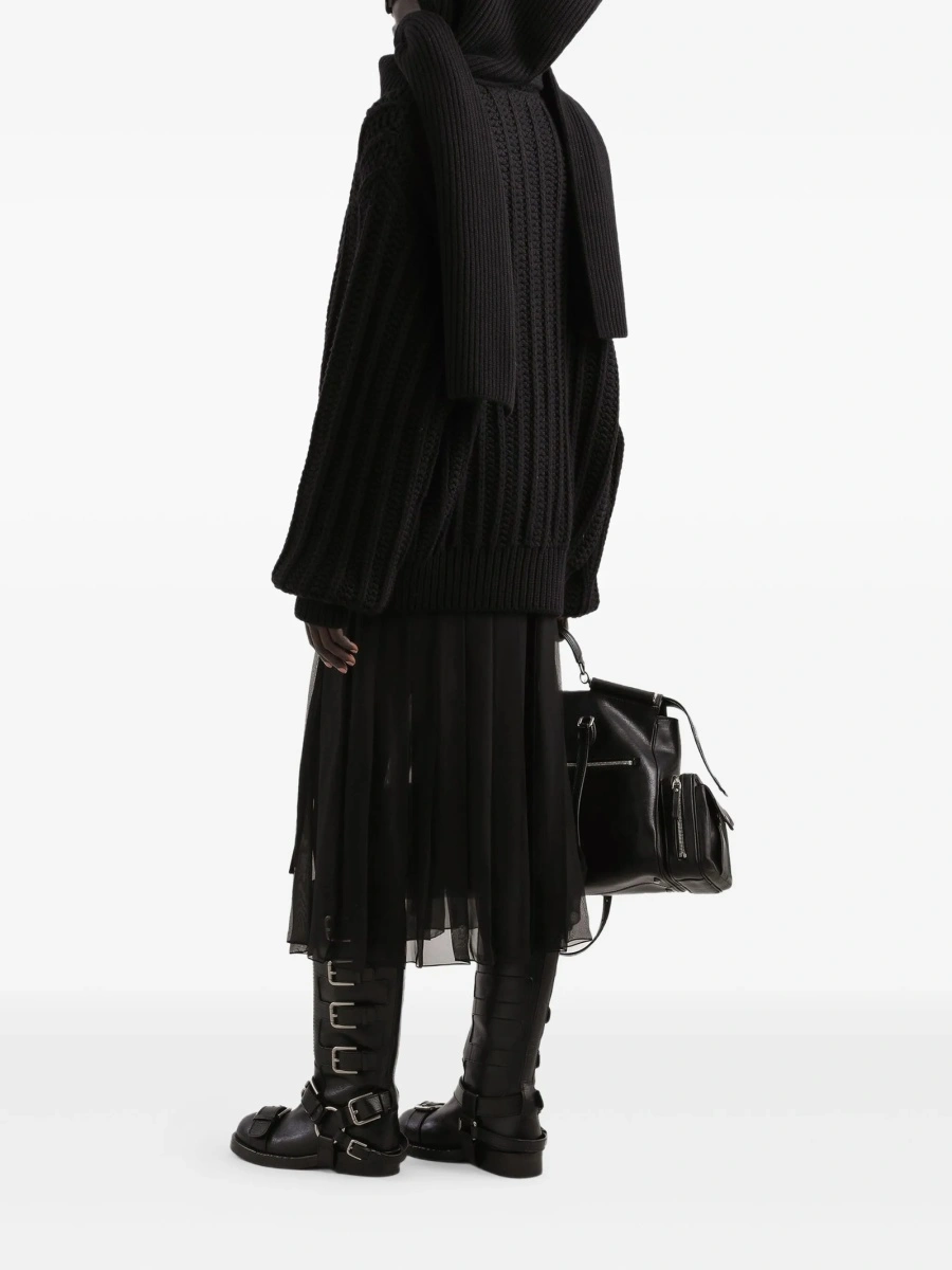 Fusta cu pliuri Dolce &amp; Gabbana neagra - Img 3