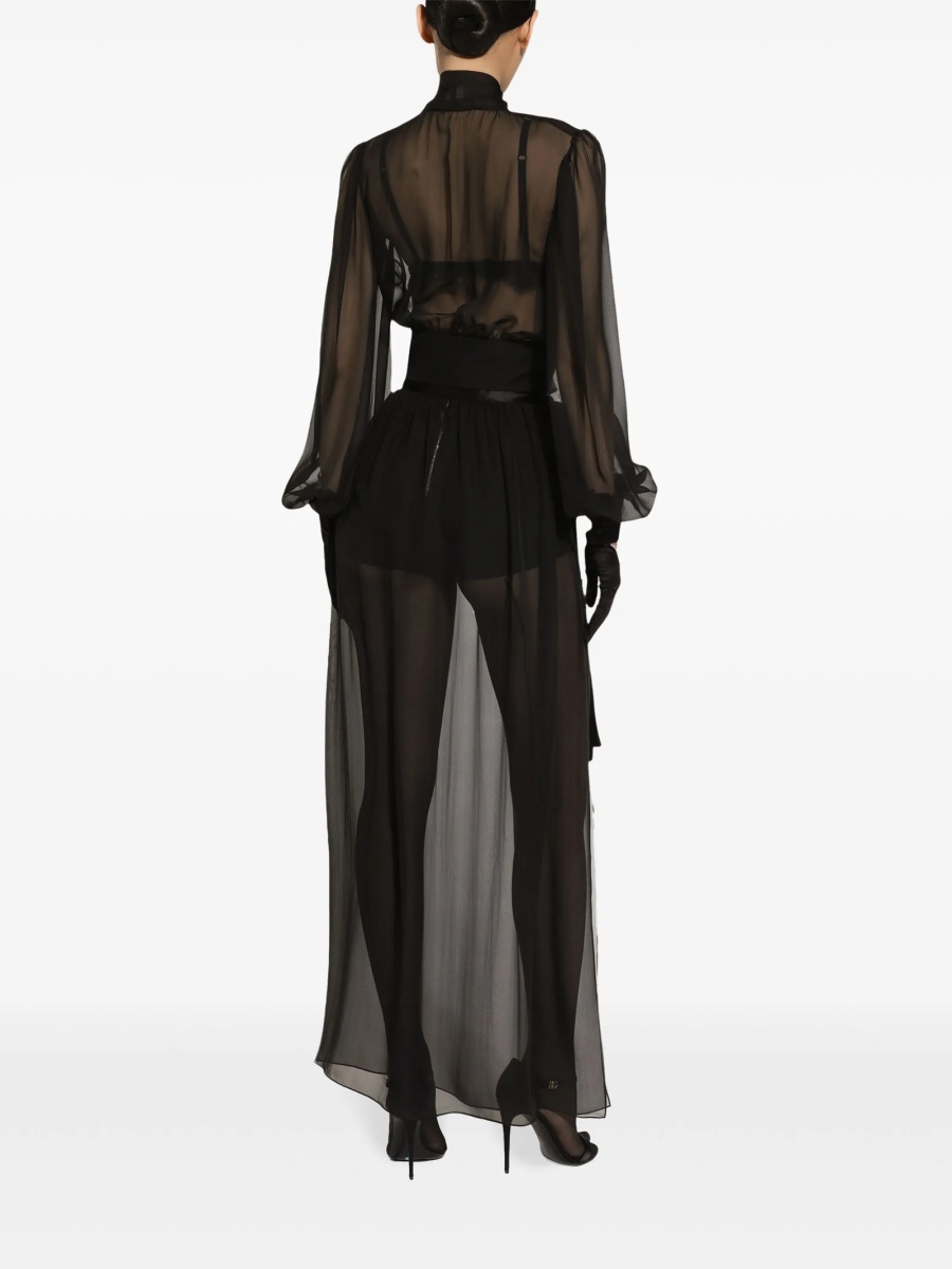 Fusta cu pliuri Dolce &amp; Gabbana neagra - Img 4