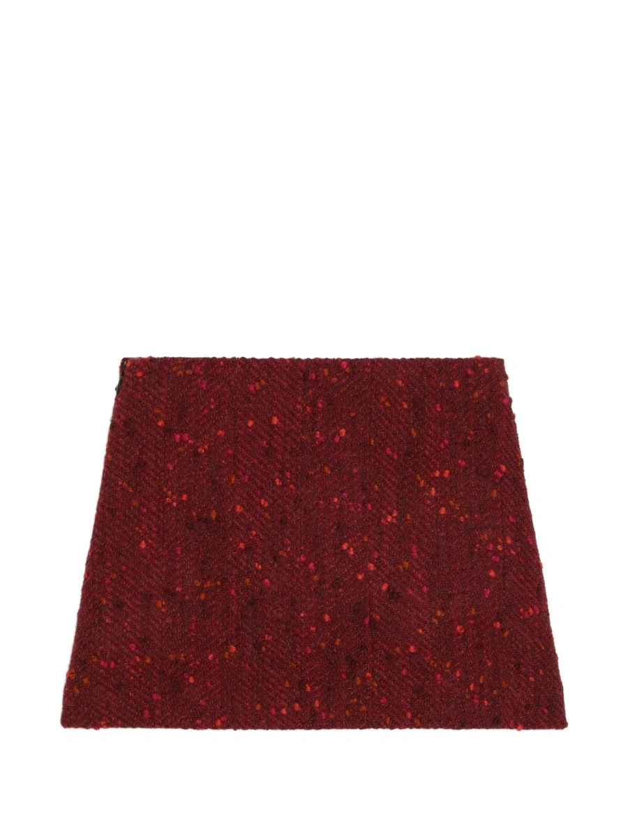 Fusta Dolce &amp; Gabbana rosie din polyester si poliamida - Img 2