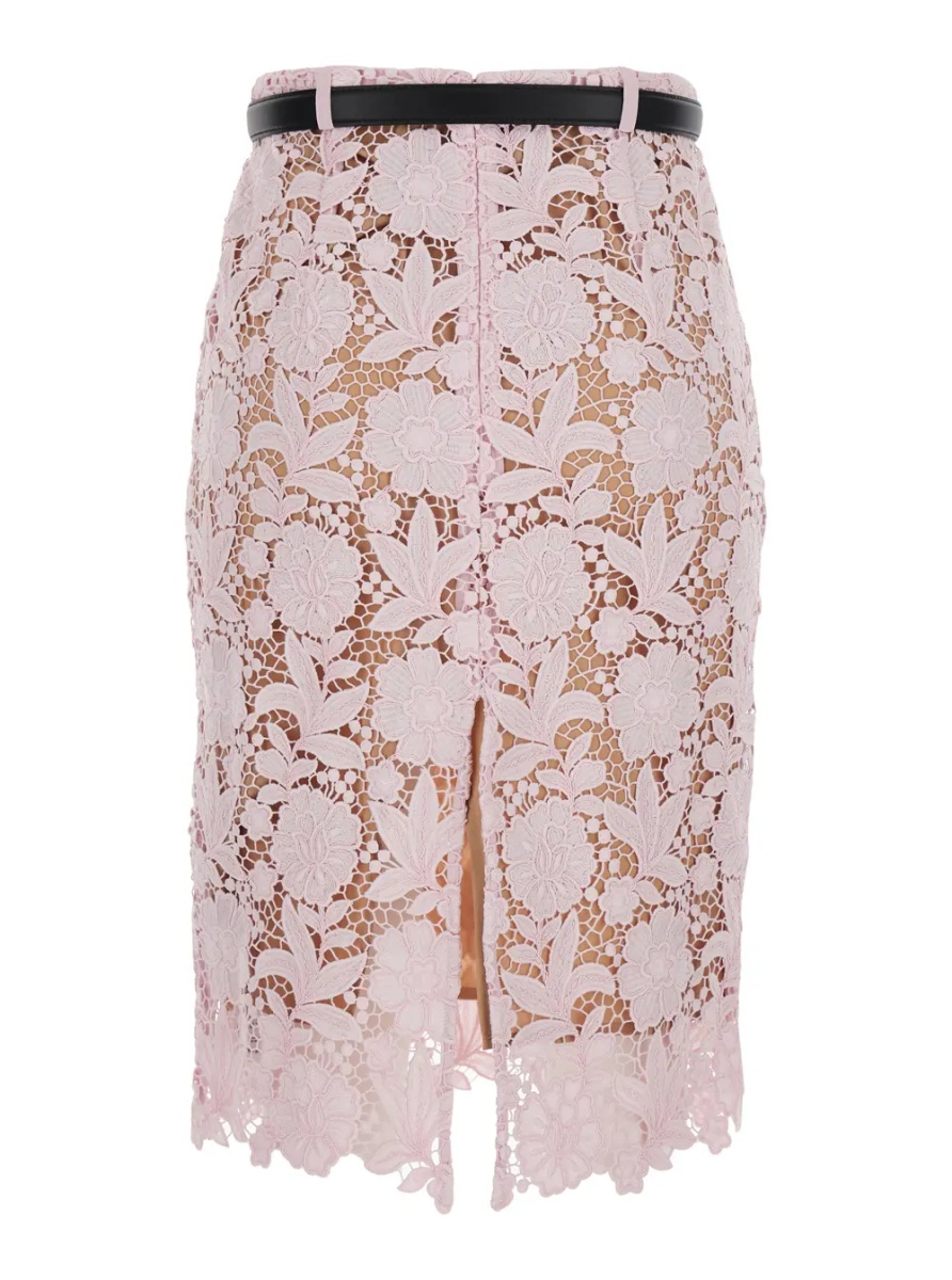 Fusta Dress 'Pink Lace' with Pink Lace Details in Fabric - Img 2