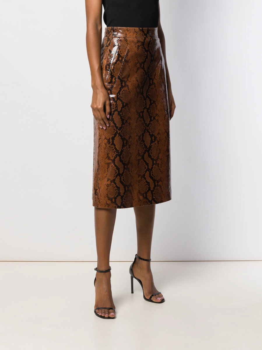 Fusta DSQUARED2 maro din piele - Img 3