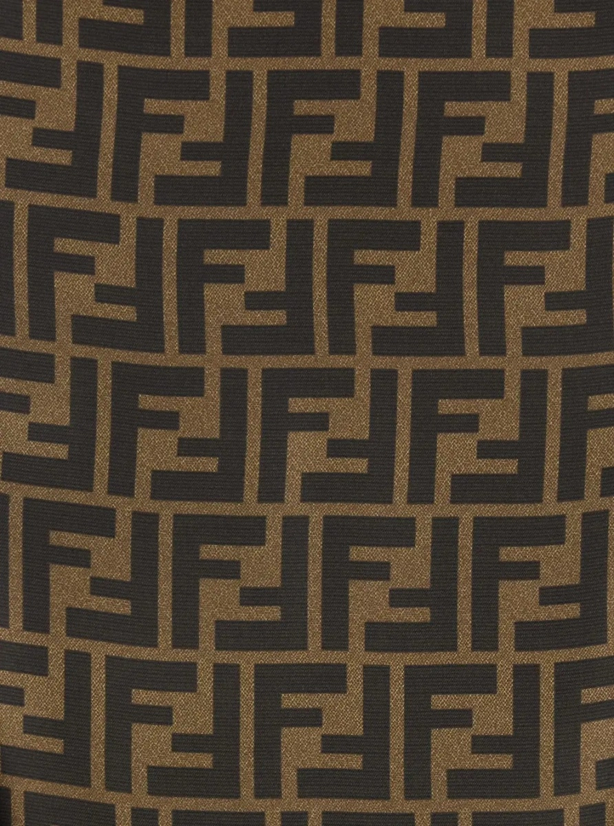 Fusta Fendi maro din matase - Img 3