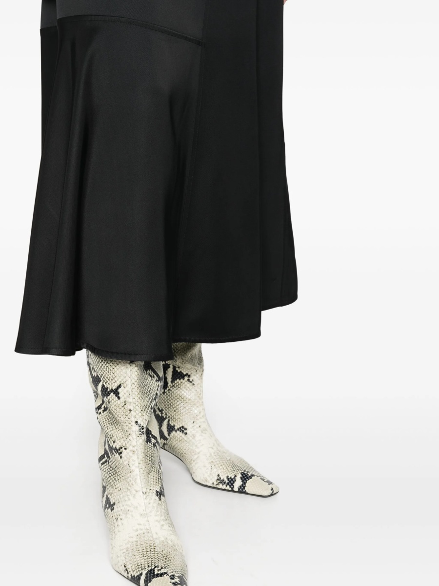 Fusta Jil Sander neagra din matase si vascoza - Img 5