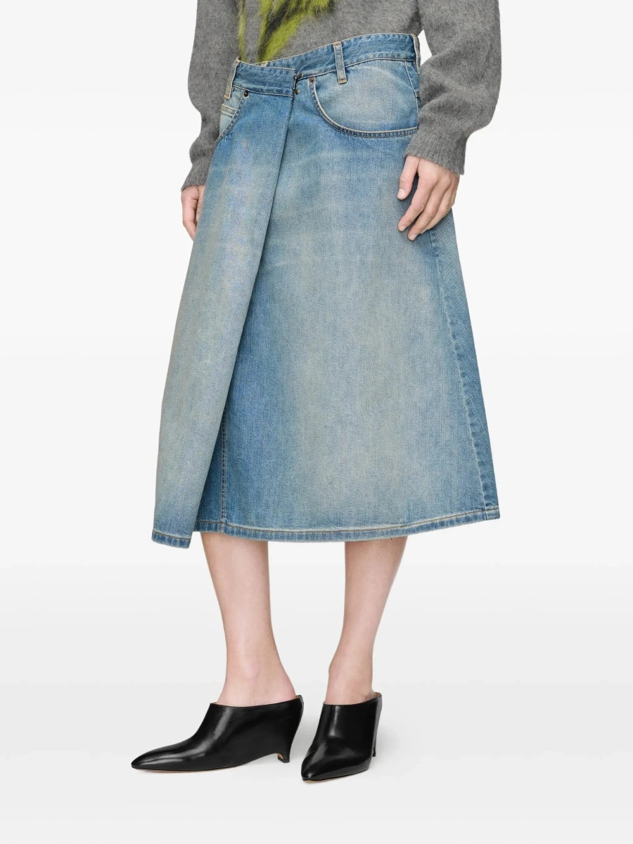 Fusta Maison Margiela albastra din denim - Img 6