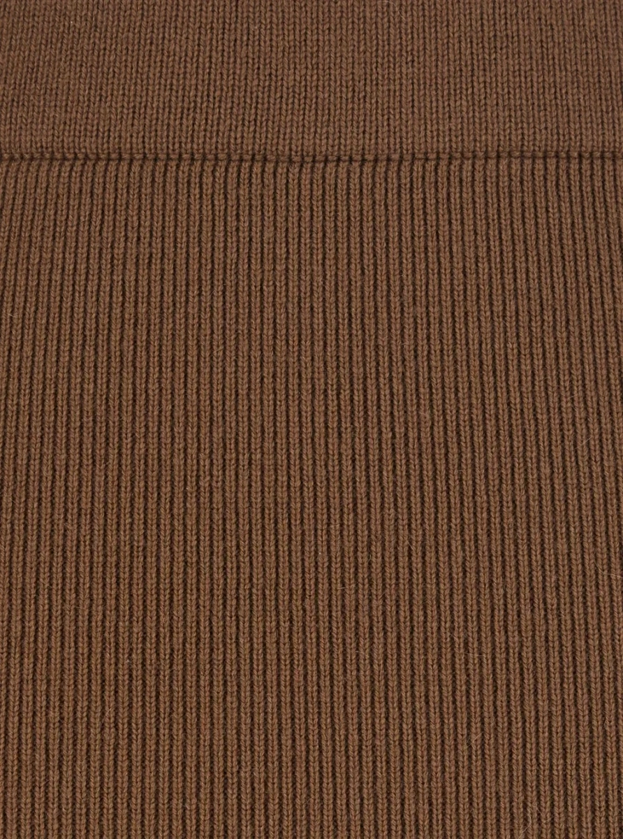 Fusta MaxMara Studio maro din lana - Img 3