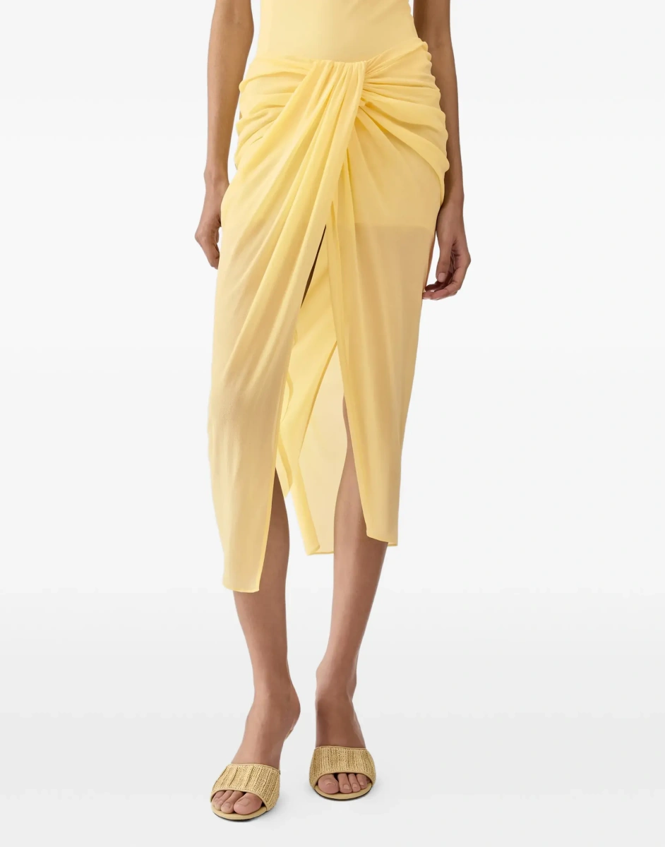 Fusta Pareo Skirt in stretch muslin - Img 5