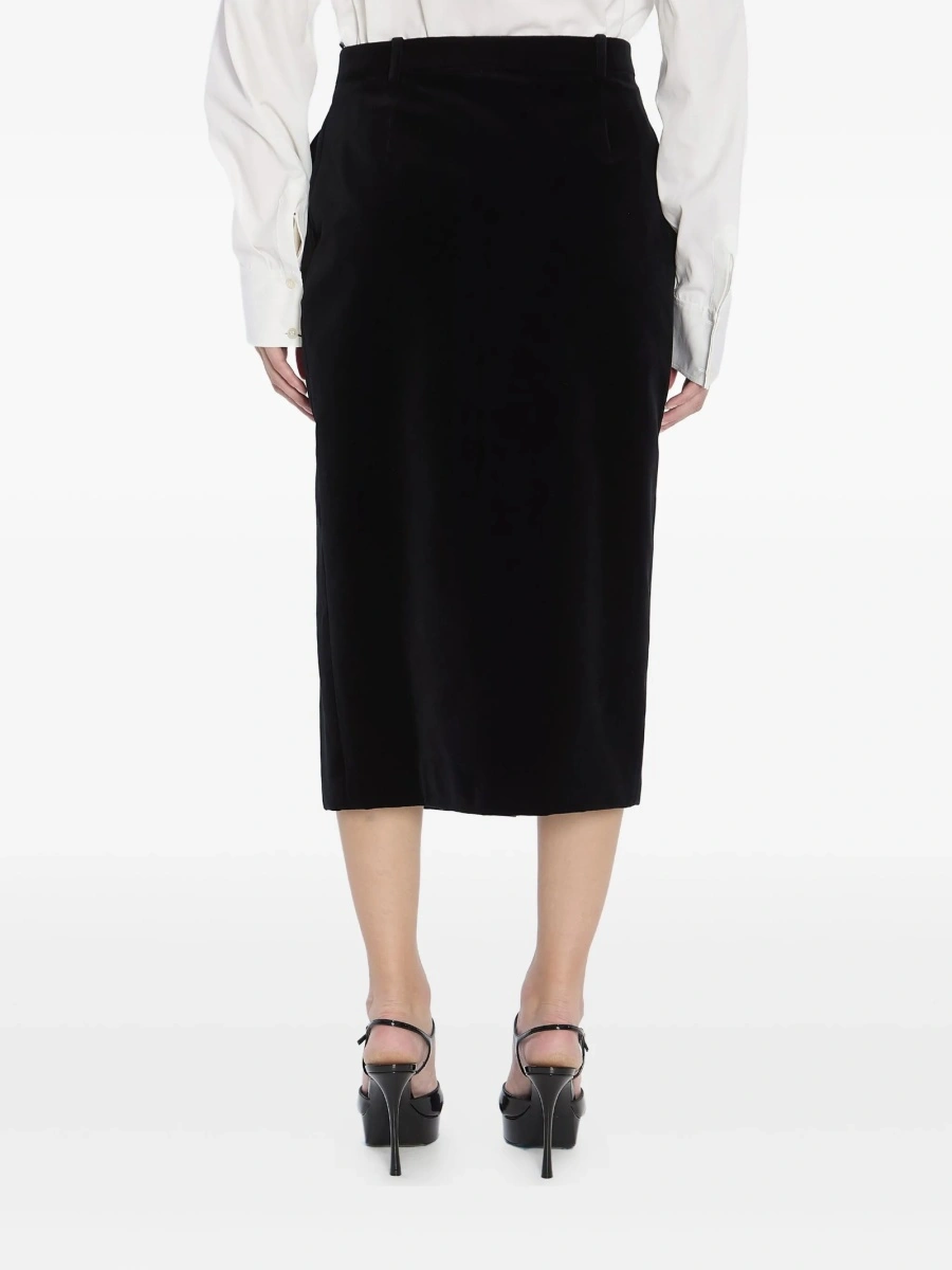 Fusta Saint Laurent neagra - Img 5