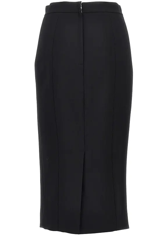 Fusta Stretch wool midi skirt - Img 3
