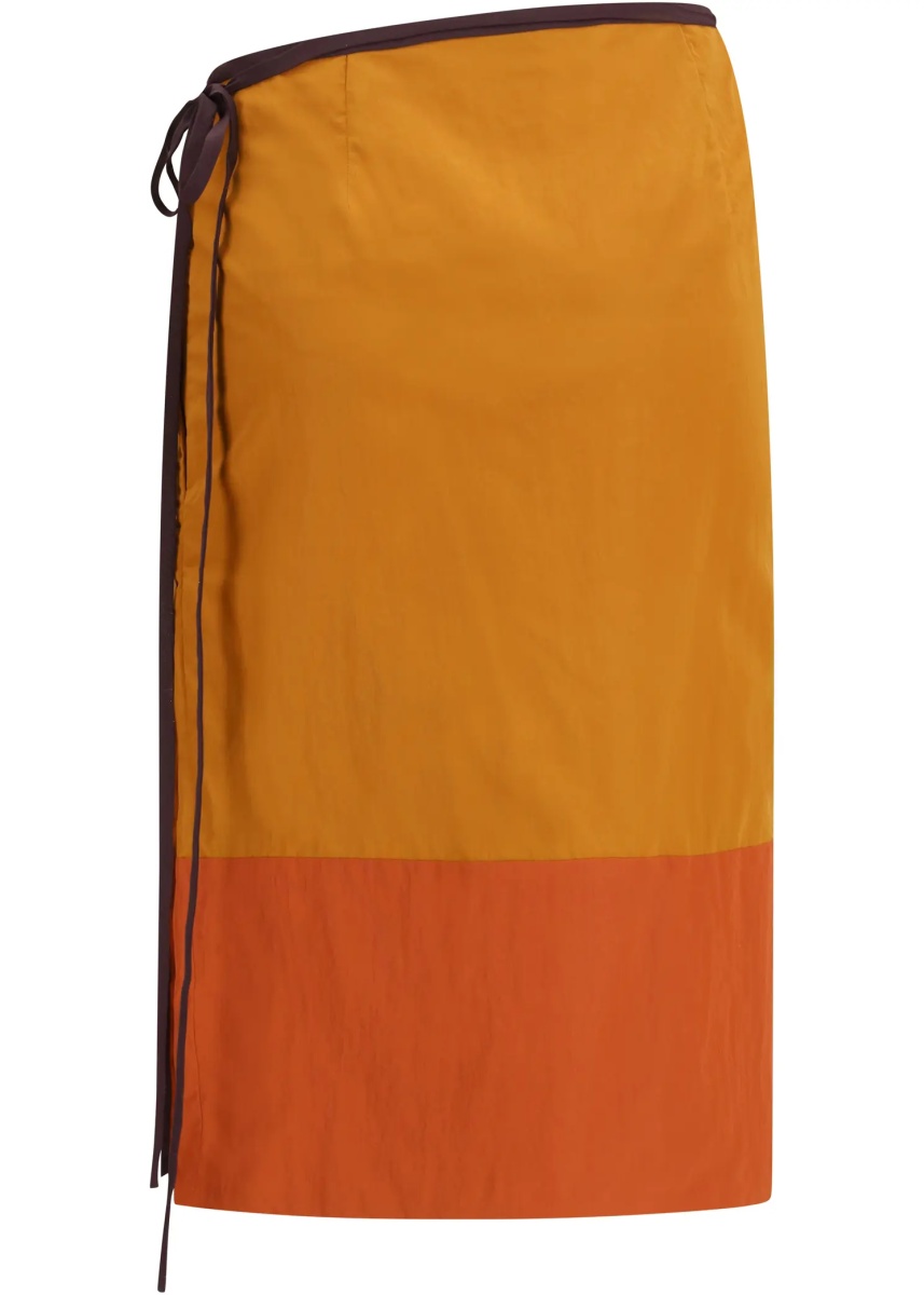 Fusta Tie-detail colour-block Skirt - Img 2