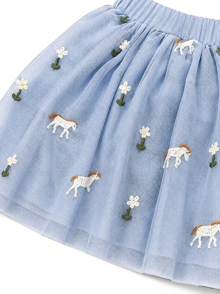 Fusta tutu Stella McCartney albastra - Img 3