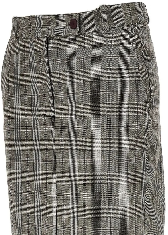 Fusta Wool-blend midi skirt with Check motif - Img 2