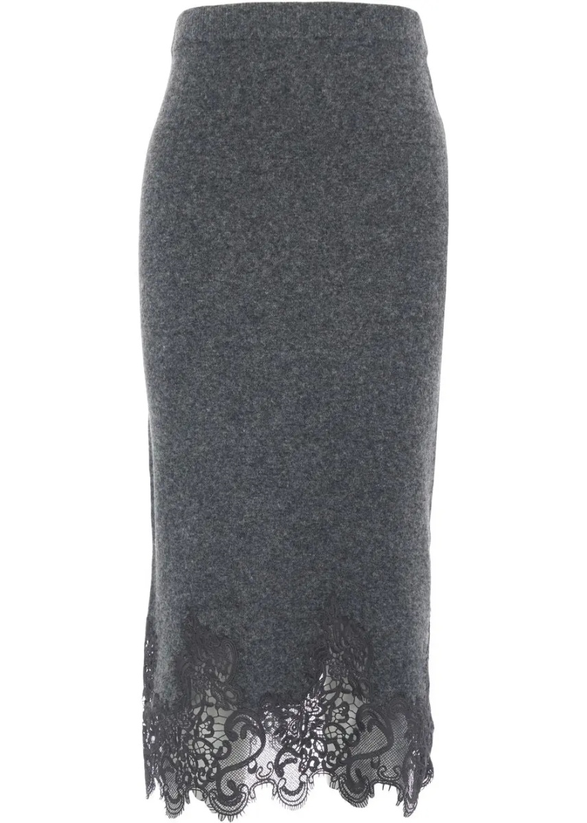 Fuste Midi skirt in wool - Img 2