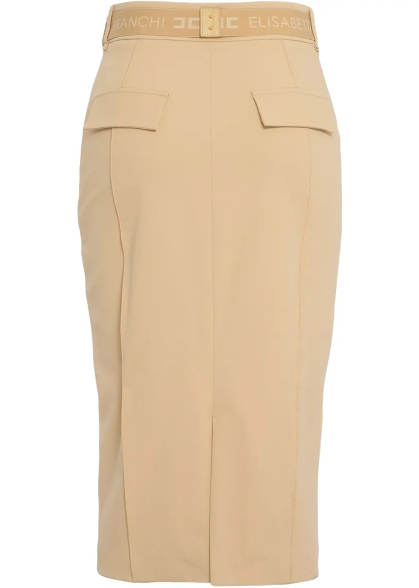 Fuste Midi skirt with logo belt - Img 4